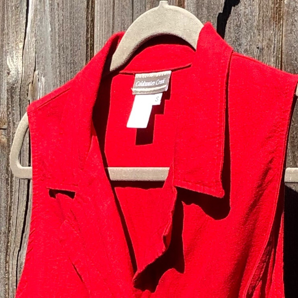 Coldwater Creek wrap top size small - Picture 6 of 17